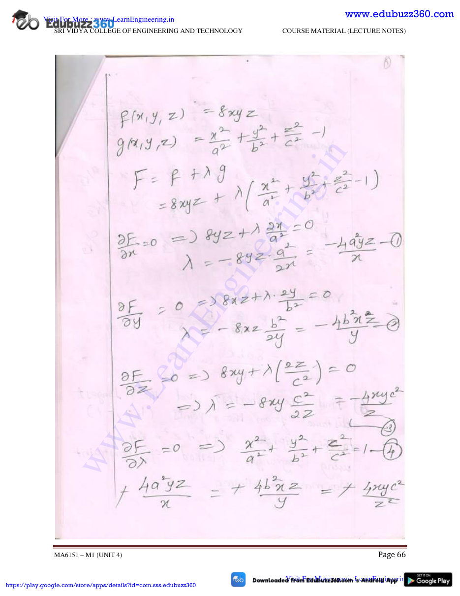 Engineering Mathematics I Lecture Notes — page 101