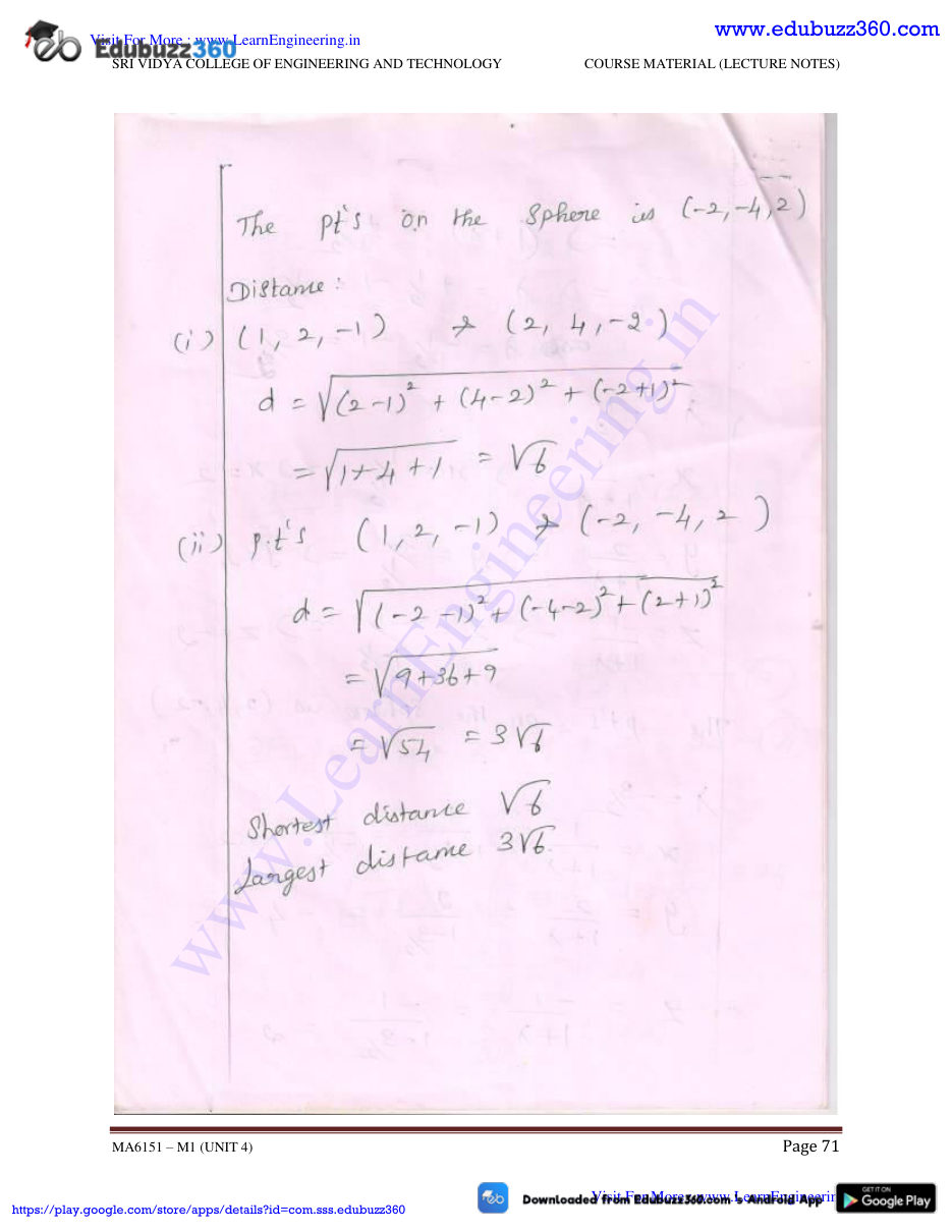 Engineering Mathematics I Lecture Notes — page 106