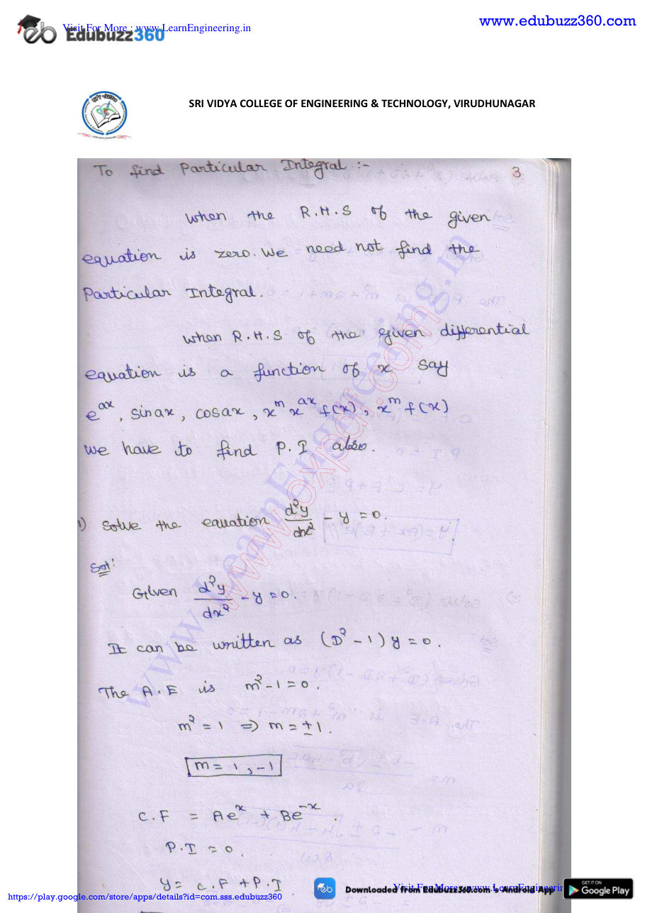 Engineering Mathematics I Lecture Notes — page 184