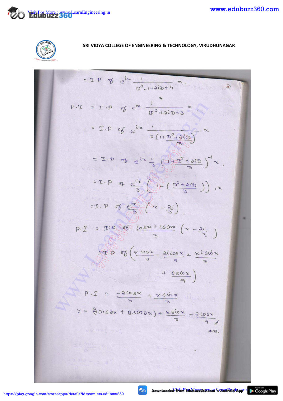 Engineering Mathematics I Lecture Notes — page 212