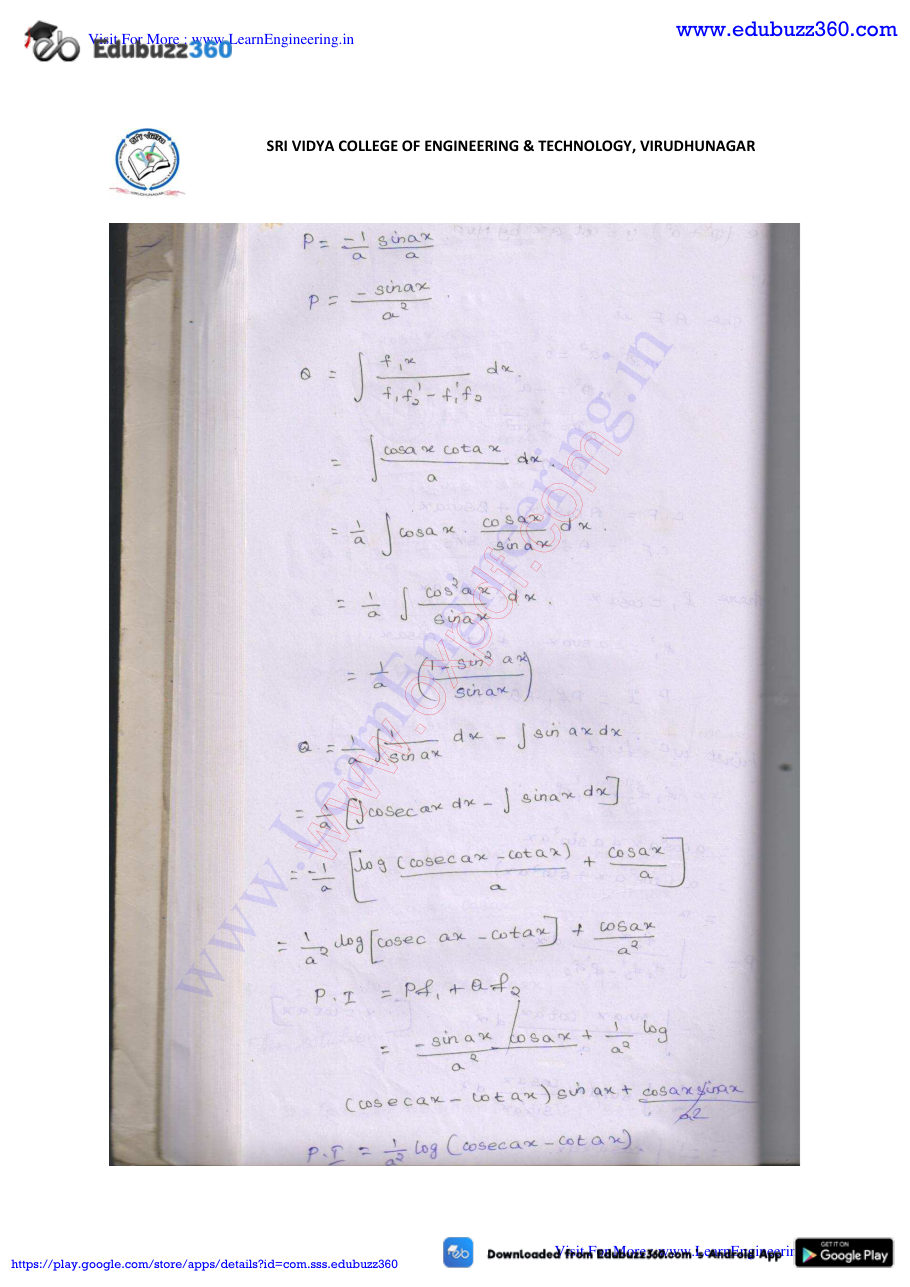 Engineering Mathematics I Lecture Notes — page 223