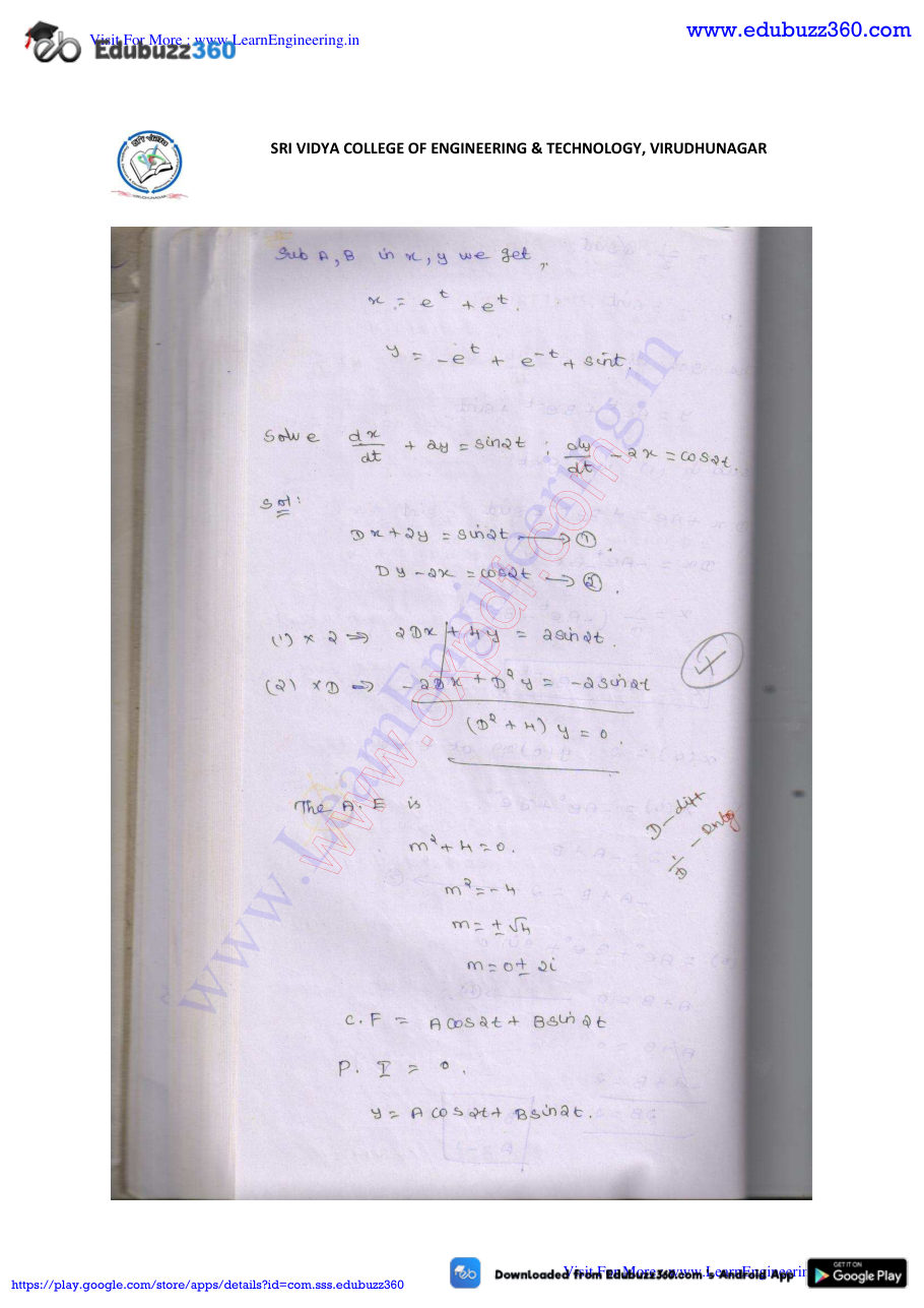 Engineering Mathematics I Lecture Notes — page 252