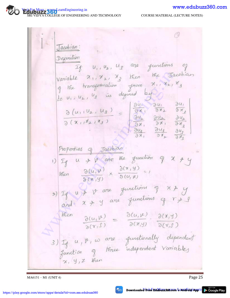 Engineering Mathematics I Lecture Notes — page 60