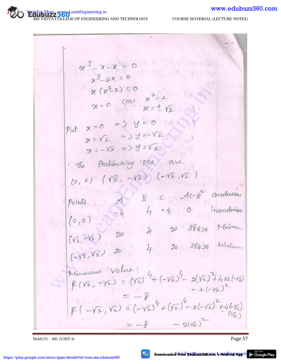 Engineering Mathematics I Lecture Notes — page 92