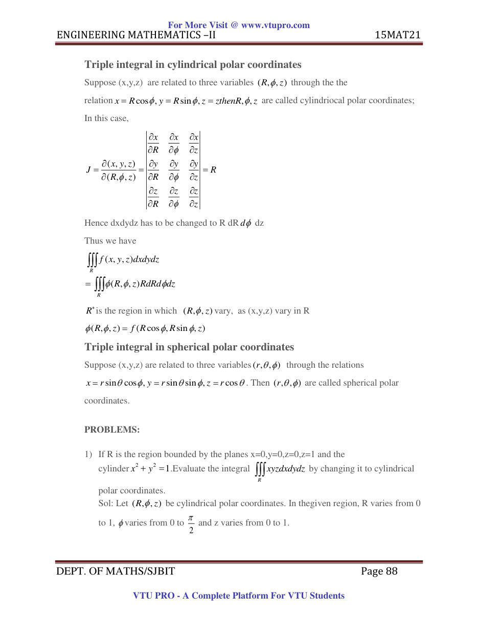 Engineering Mathematics II — page 88