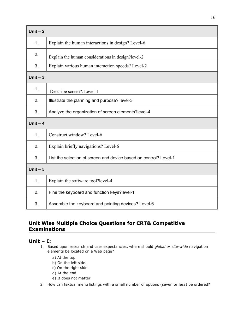 Human Computer Interaction — page 16