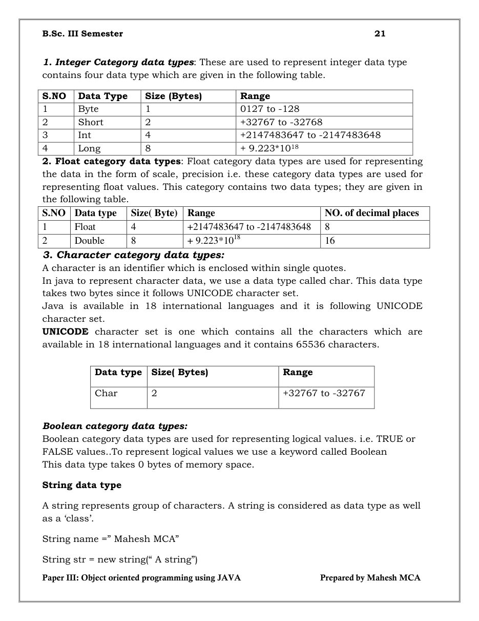 Java Object-Oriented Programming — page 21