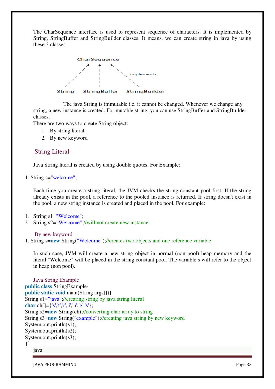 Java Programming Notes for B.Tech 2nd Sem — page 41