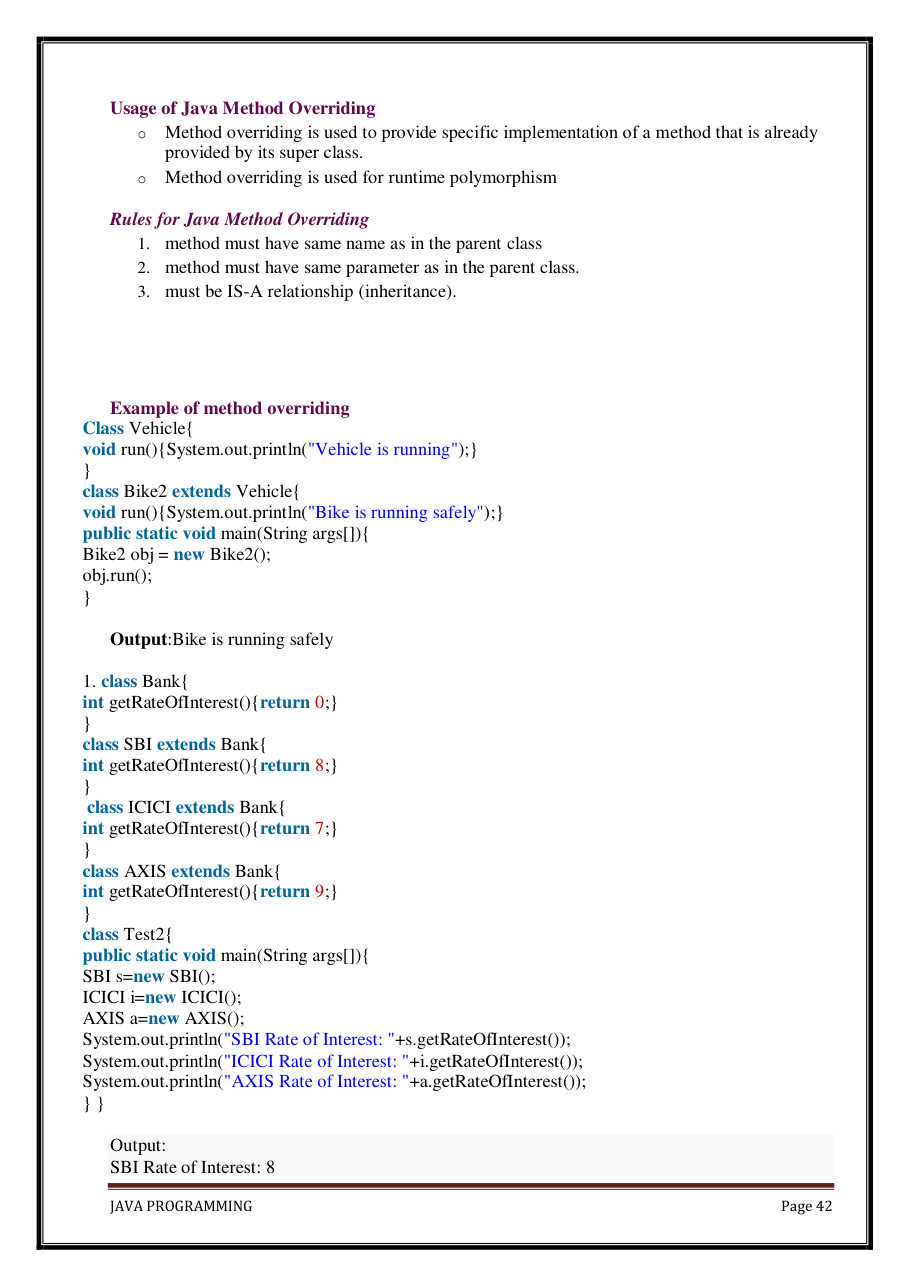 Java Programming Notes for B.Tech 2nd Sem — page 48