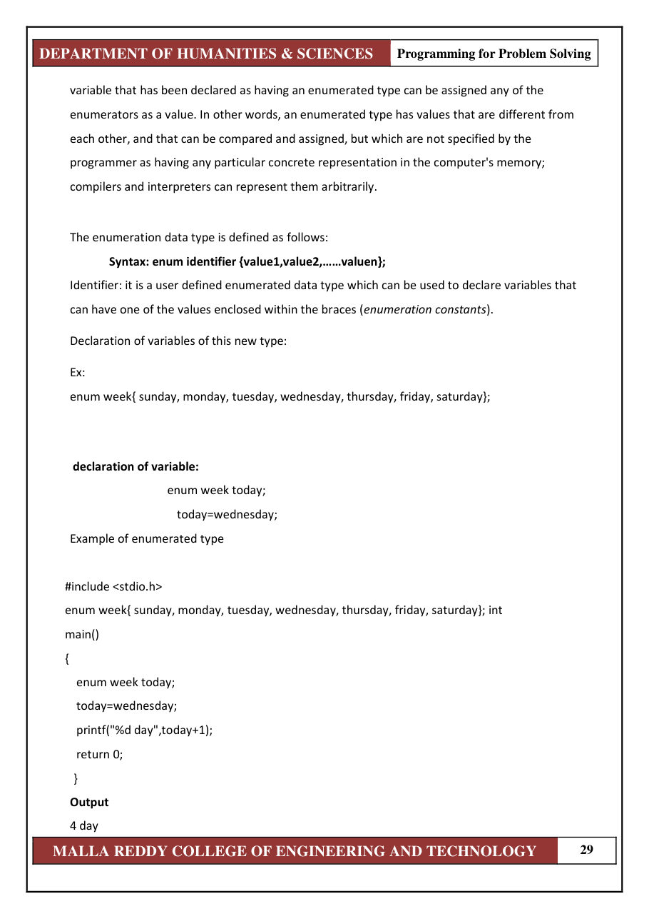 PROGRAMMING FOR PROBLEM SOLVING 1 — page 35