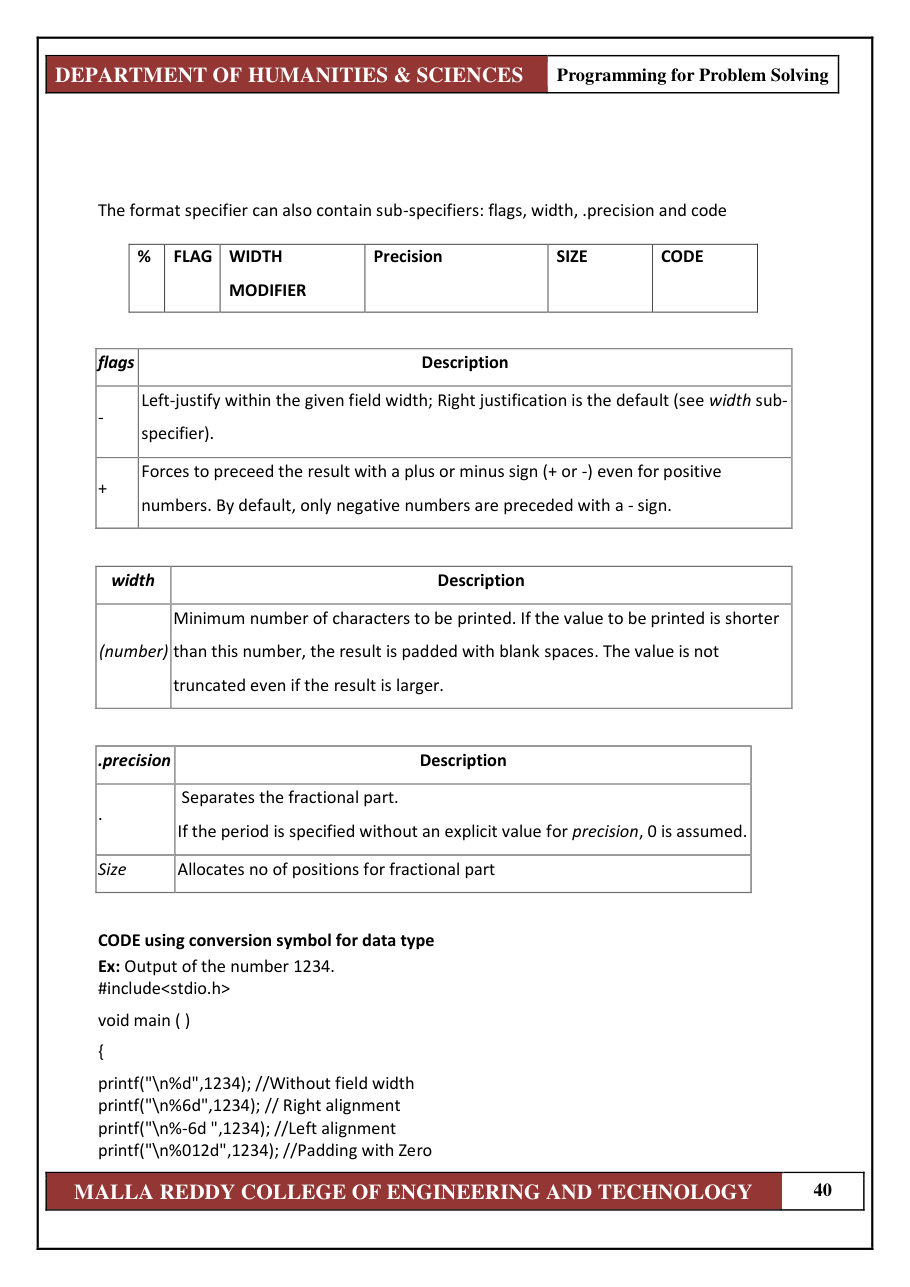 PROGRAMMING FOR PROBLEM SOLVING 1 — page 46