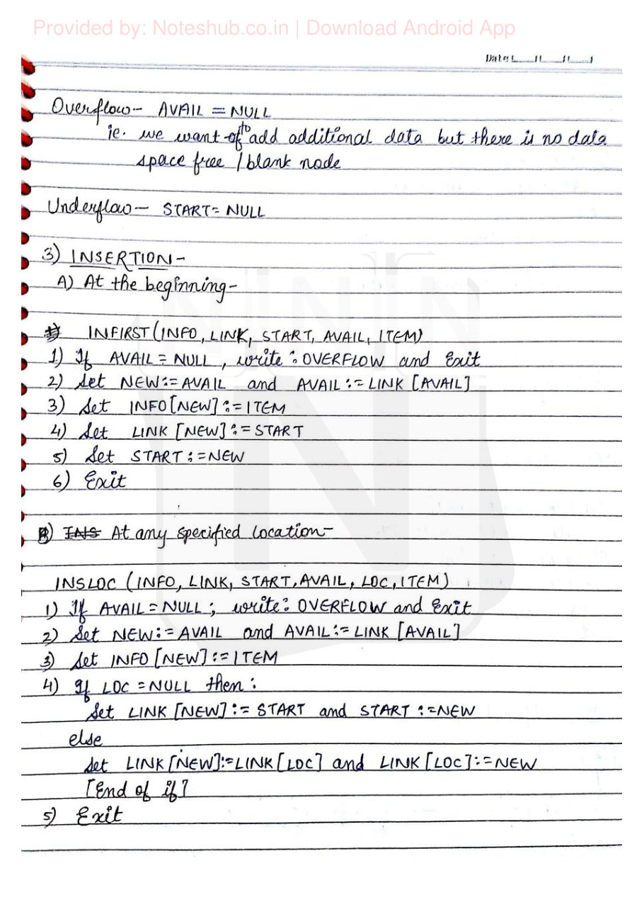 Data Structures Handwritten Notes — page 13
