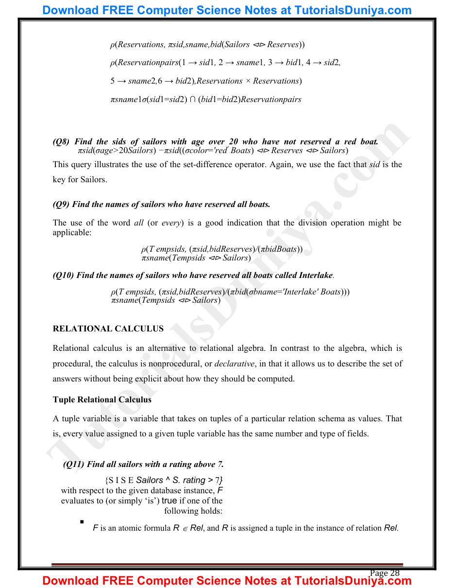 Database Management System Notes PDF — page 31