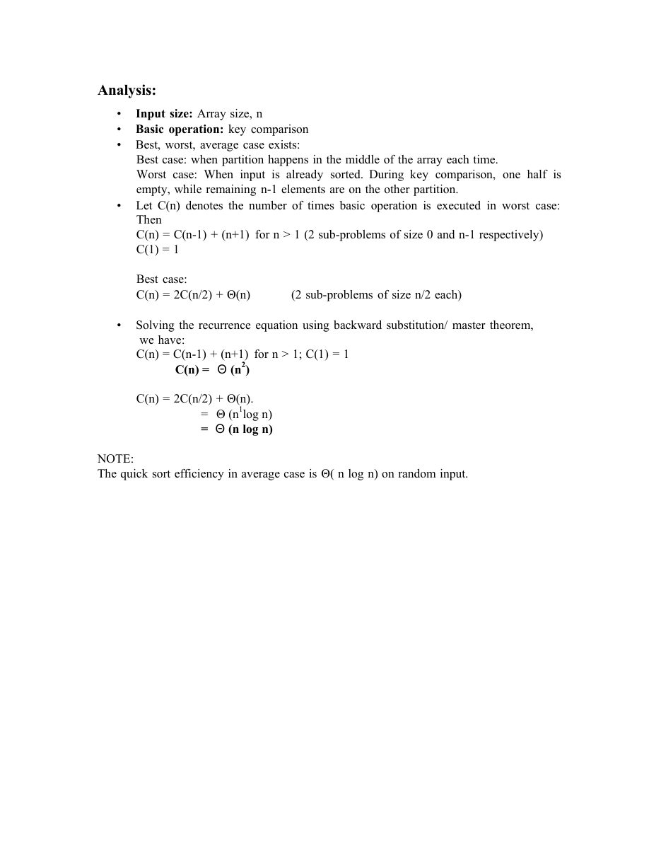 Design and Analysis of Algorithms DAA Notes — page 31
